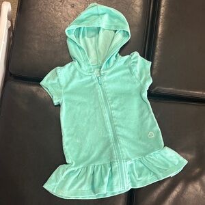 Healthtex Aqua Zip-Up Swim Coverup Dress
